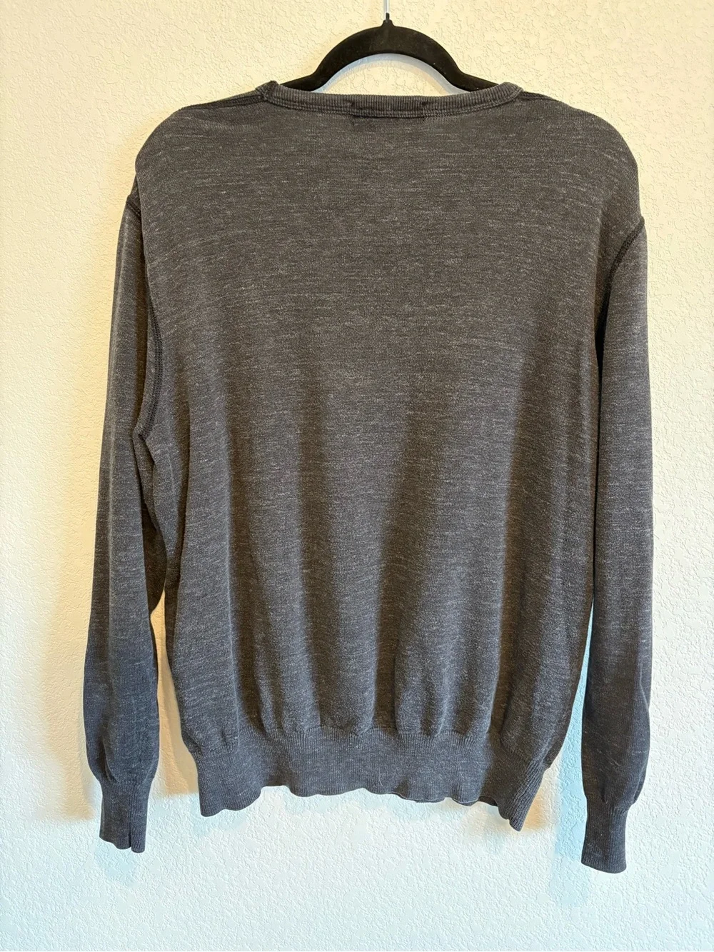 Men’s J.Crew Gray Cotton Crewneck Sweater Pullover Minimalist Casual Knit Top